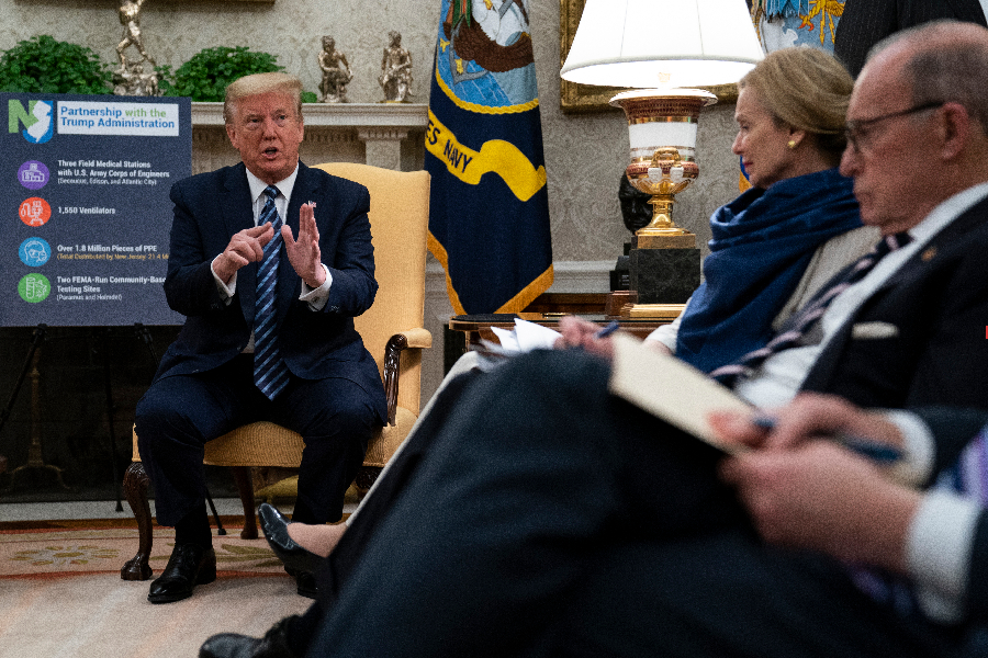 Donald Trump e Larry Kudlow