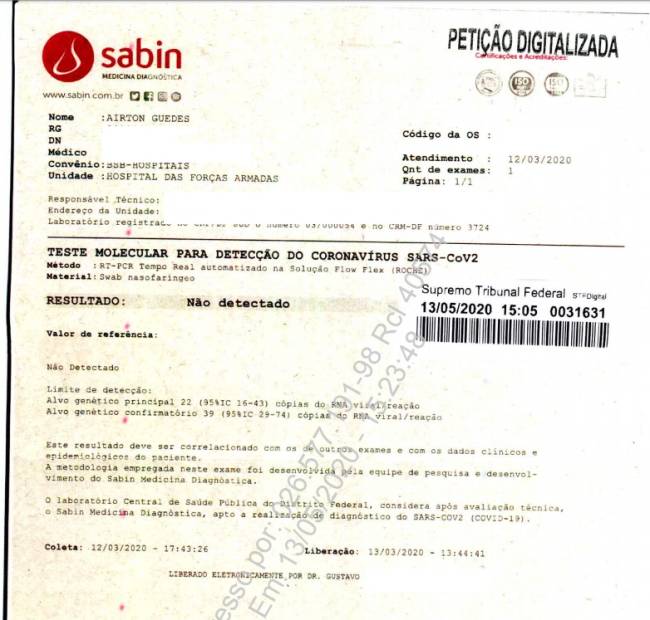 Teste bolsonaro