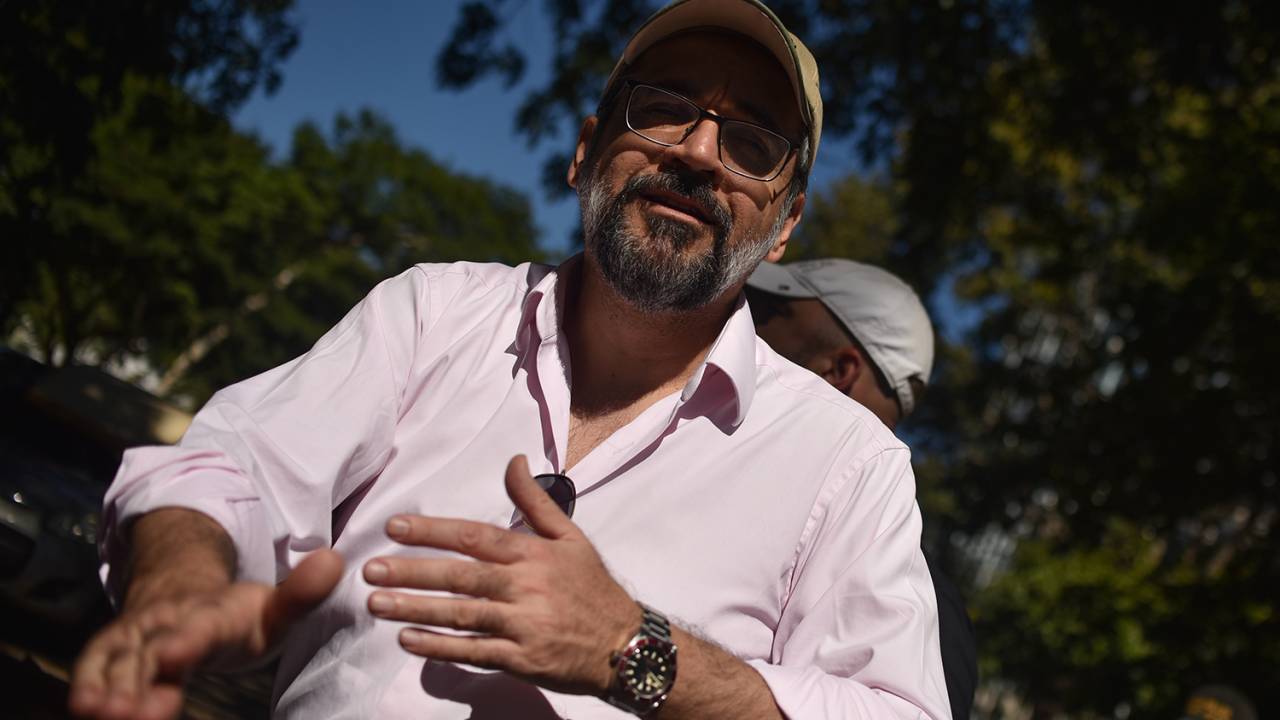Abraham Weintraub na Esplanada dos Ministérios, em Brasilia
