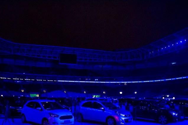 Show da banda Jota Quest em estilo "drive-in" realizado no Estádio Allianz Parque, em São Paulo