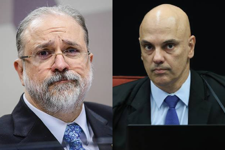 O procurador-geral da República e o ministro Alexandre de Moraes