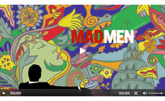 Arte da abertura do último episódio da série 'Mad Men' criado por Milton Glaser Arte da abertura do último episódio da série 'Mad Men' criado por Milton Glaser