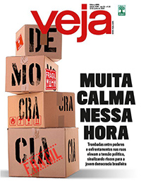 Capa revista veja "muita calma nessa hora"