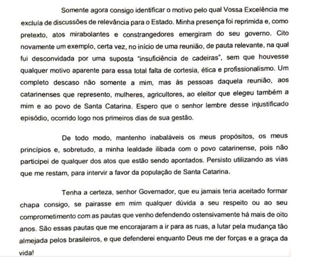 Carta Daniela Reinehr