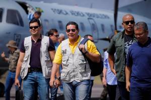 Hamilton Mourão e Sergio Moro visitam instalações da Operaç Hamilton Mourão e Sergio Moro visitam instalações da Operaç