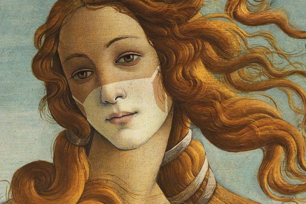 VÊNUS, de Botticelli: ela não escapou do bronzeado da Covid-19.