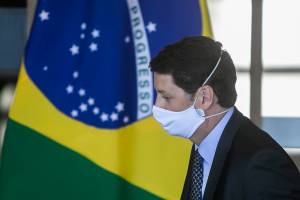 Brazil Vice-President Hamilton Mourao and the Legal Amazon National Council State Ministers Hold a Press Conference Amidst the Coronavirus (COVID-19) Pandemic