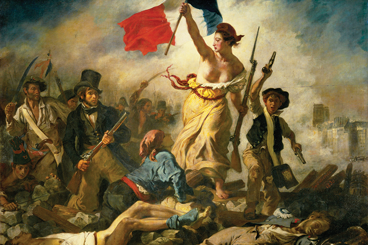 TROCA - Tela de Delacroix sobre a Revolução Francesa: a riqueza dos nobres foi para a burguesia.