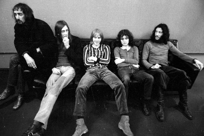O Fleetwood Mac em 1970, com Peter Green à direita O Fleetwood Mac em 1970, com Peter Green à direita