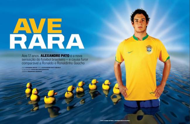 Reportagem de 2007 destacava o surgimento de Alexandre Pato