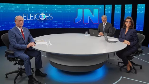 Ciro Gomes participa de sabatina do Jornal Nacional nesta terça-feira.
