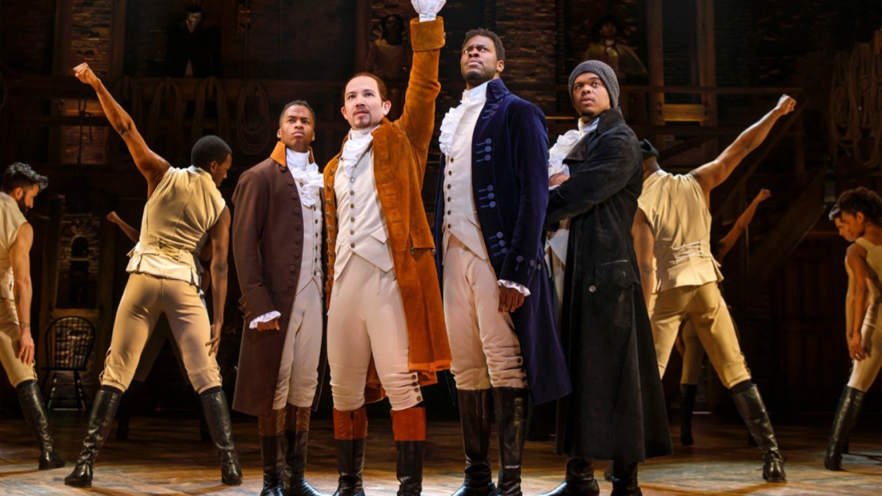 Cena do musical 'Hamilton', aclamada produção da Broadway e parte do catálogo da Disney+