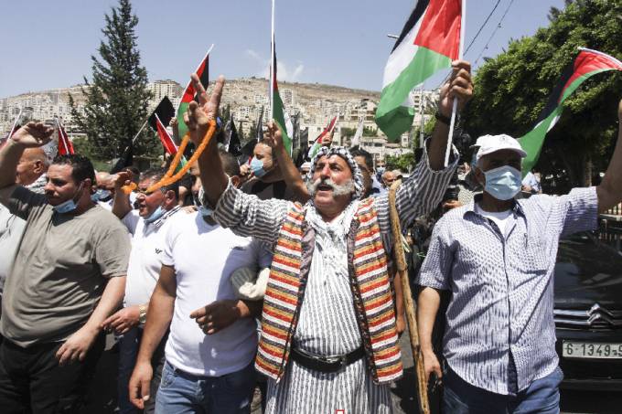Protesto na Cisjordânia