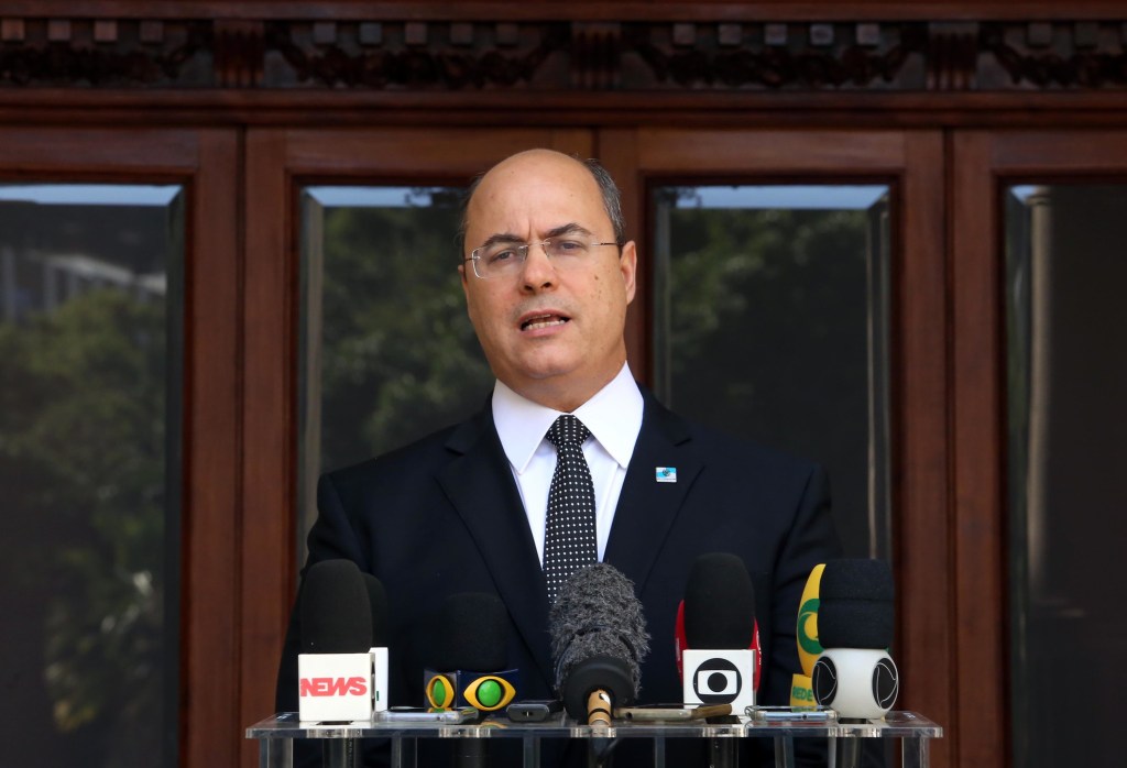 O governador do Rio de Janeiro, Wilson Witzel