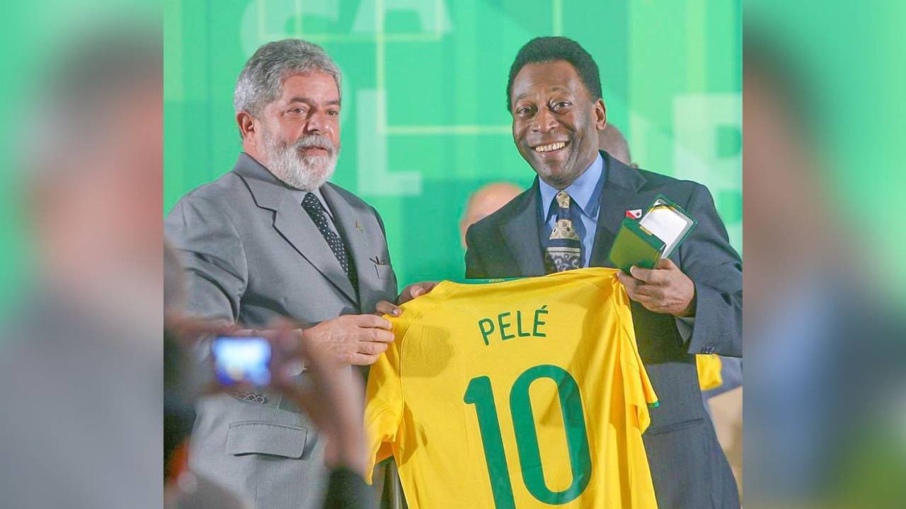 Lula e Pelé -
