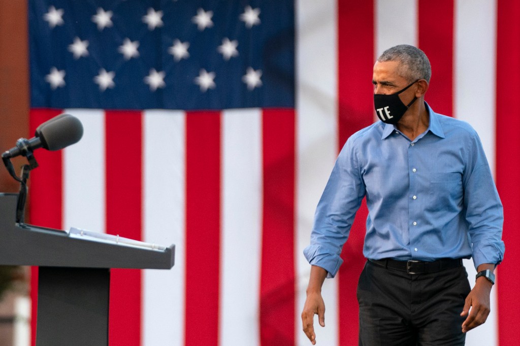 Barack Obama em recente aparição na Filadélfia