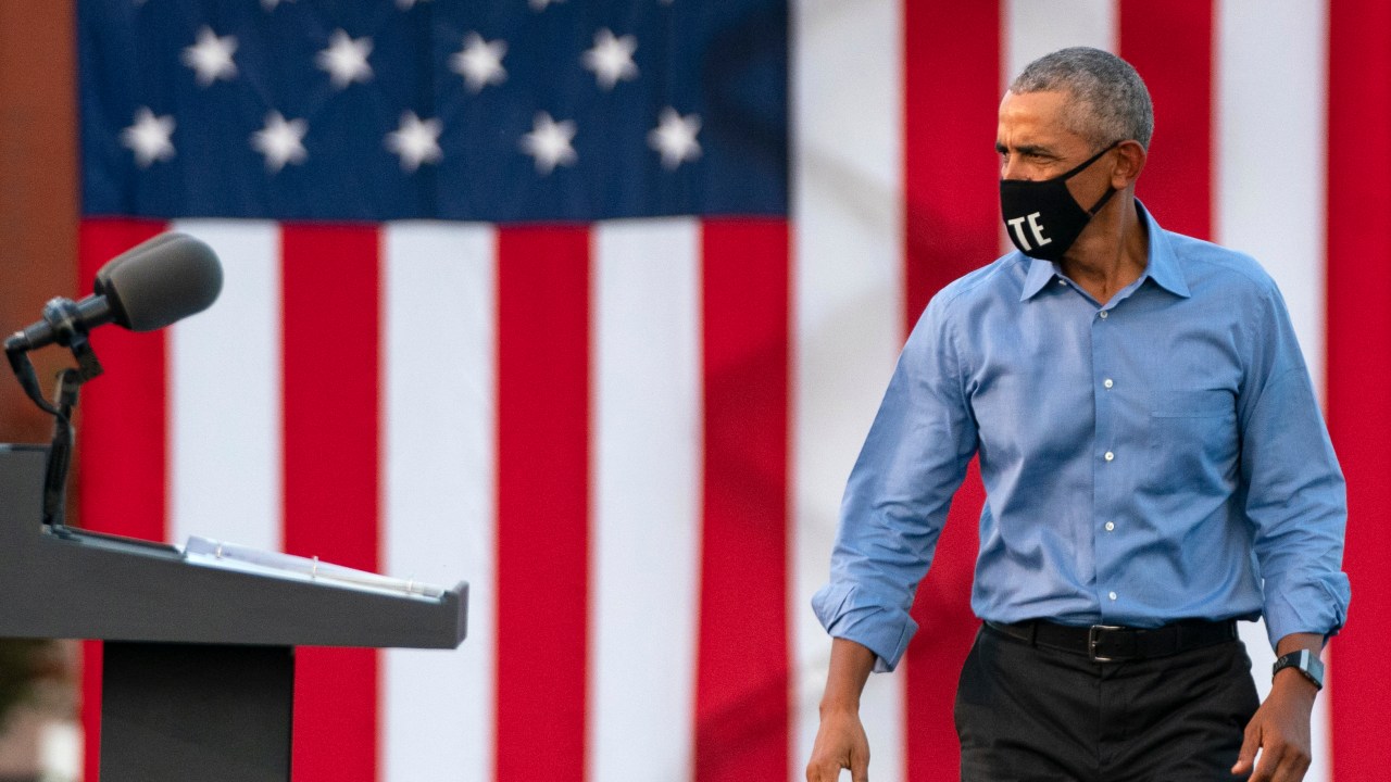 Barack Obama em recente aparição na Filadélfia