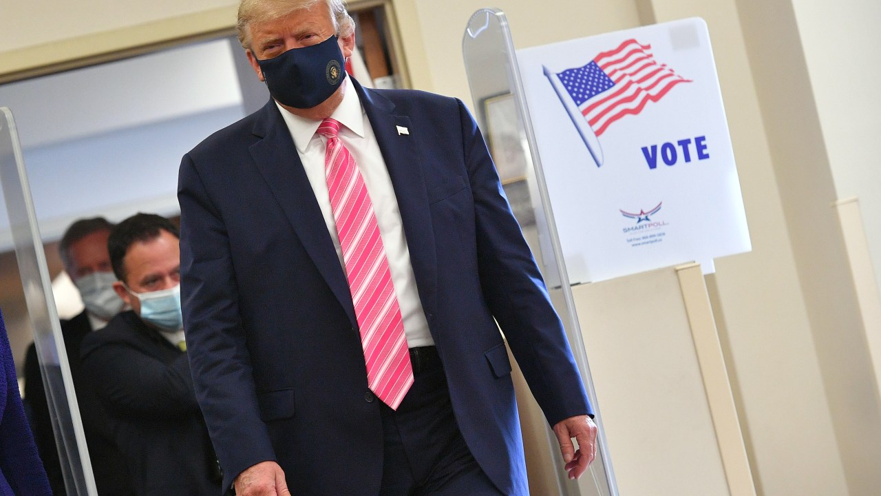 Donald Trump vota antecipadamente nas eleições americanas na Flórida (24/10/2020)