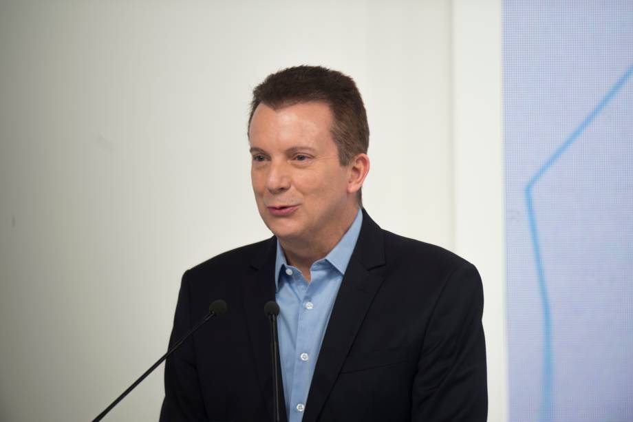 Celso Russomano (Republicanos) durante o debate eleitoral para a prefeitura de São Paulo - Celso Russomano (Republicanos) durante o debate eleitoral para a prefeitura de São Paulo -