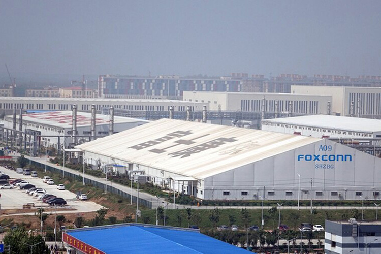 Fábrica da Foxconn localizada em Zhengzhou, na China