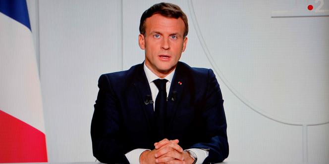 O presidente da França, Emmanuel, Macron anuncia novo lockdown no país a partir do dia 30