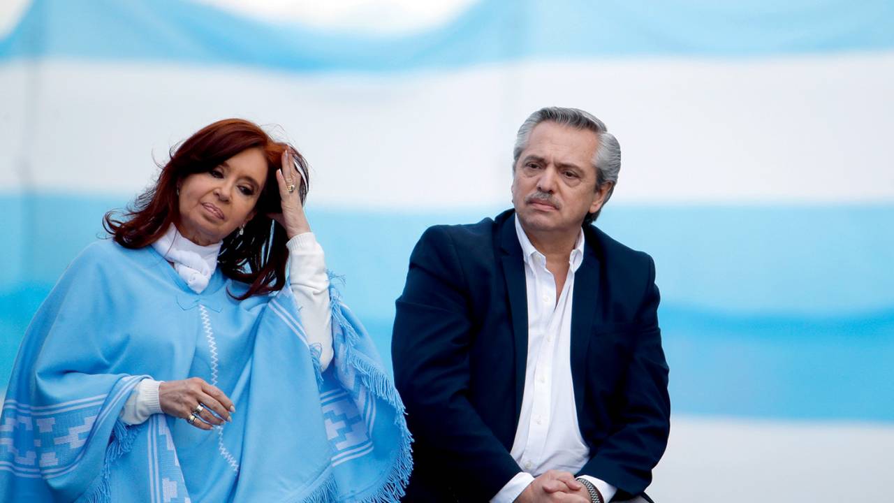 NÃO MUY AMIGOS - Kirchner e Fernández: a última troca de mensagens entre a vice e o presidente foi em outubro -