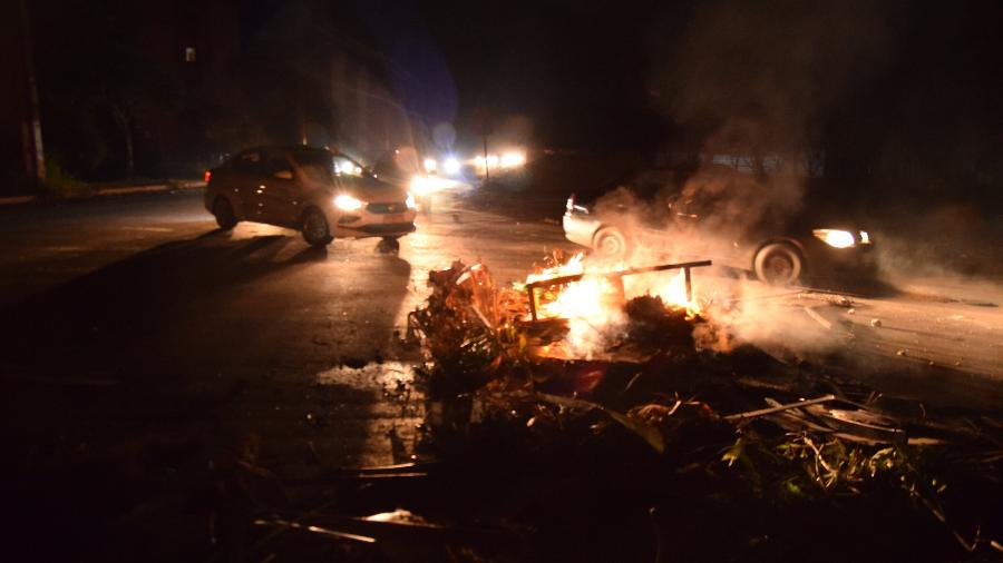 Crise de energia no Amapá, apagão em Macapá. protestos no bairro de Santa Rita em 07 de novembro de 2020 /