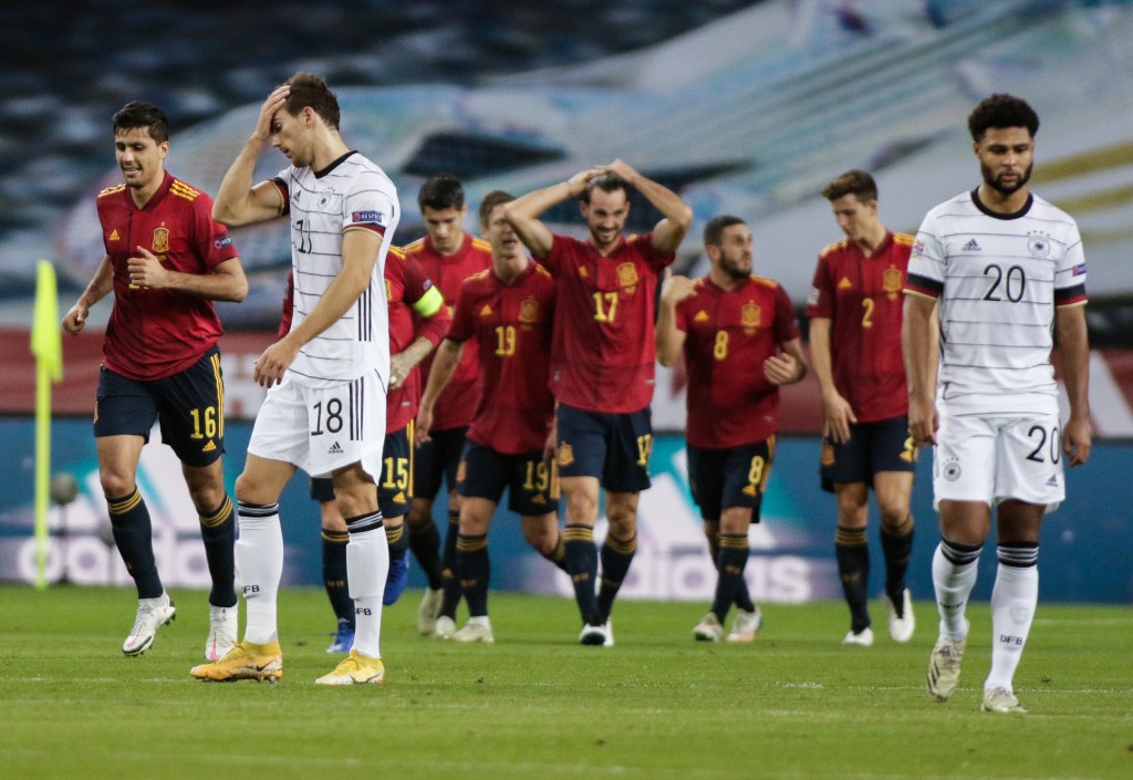 Espanha aplica goleada de 6 a o sobre a Alemanha pela Liga das Nações, em Sevilha -
