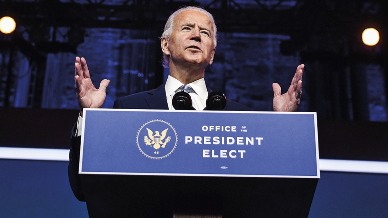 LIMPEZA - Joe Biden, presidente eleito dos Estados Unidos: o combate às emissões de carbono, parte de sua “agenda verde”, será prioridade no seu governo -
