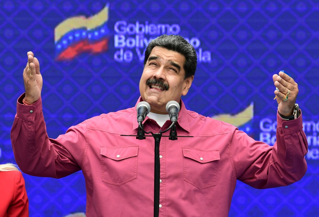Nicolás Maduro faz pronunciamento à imprensa após votar em Caracas - 06/12/2020 -