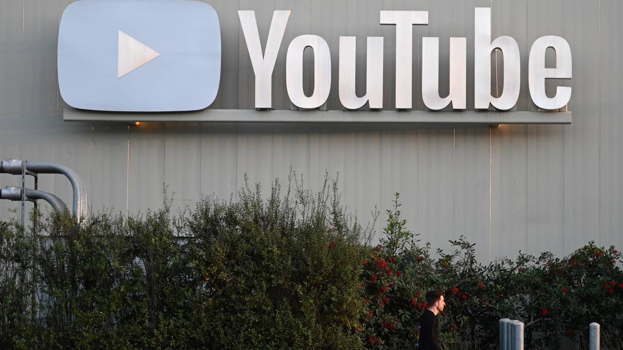 Vista externa de um escritório do YouTube em Los Angeles, Califórnia - 21/11/2019