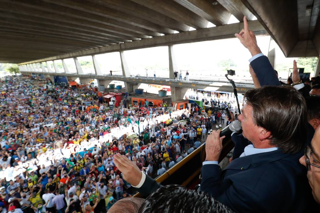 Presidente Jair Bolsonaro em evento no Ceagesp