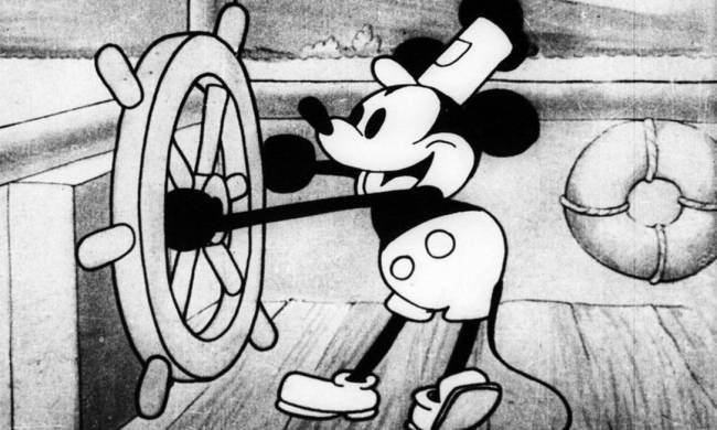Mickey Mouse 1928 A animação 'O Vapor Willie', de 1928, estreia de Mickey Mouse