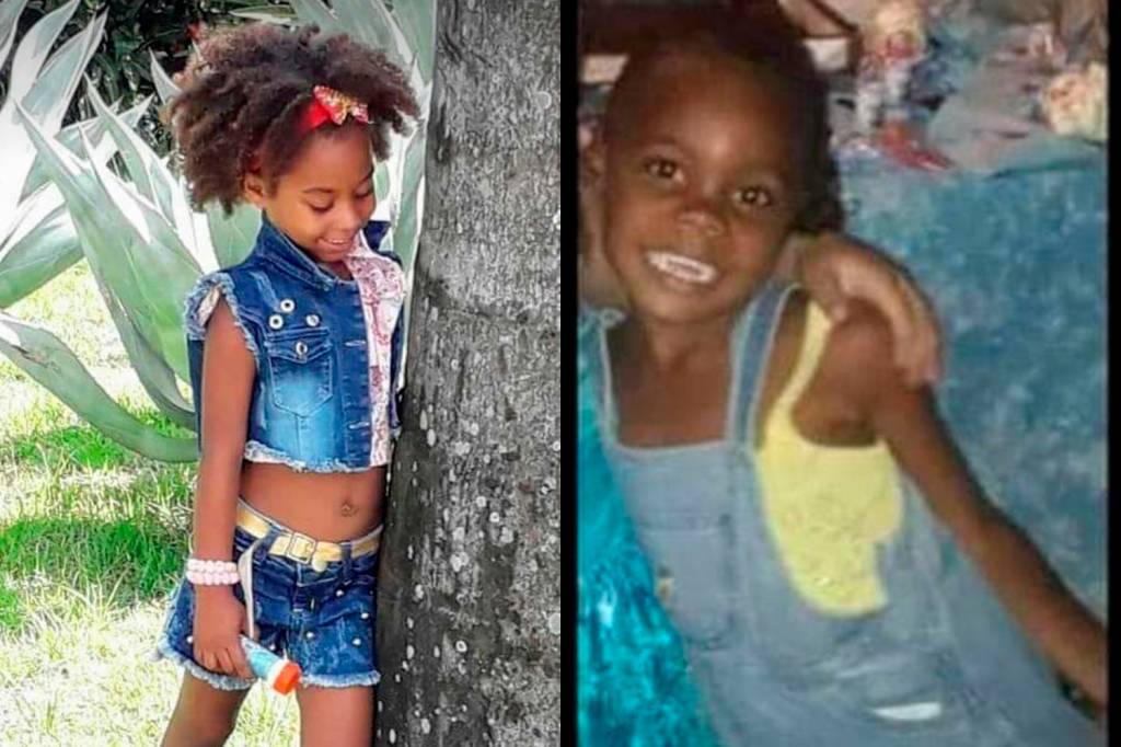Rebeca Beatriz Rodrigues, de 7 anos, e Emily Victória Silva dos Santos, 4, mortas em Duque de Caxias, no Rio