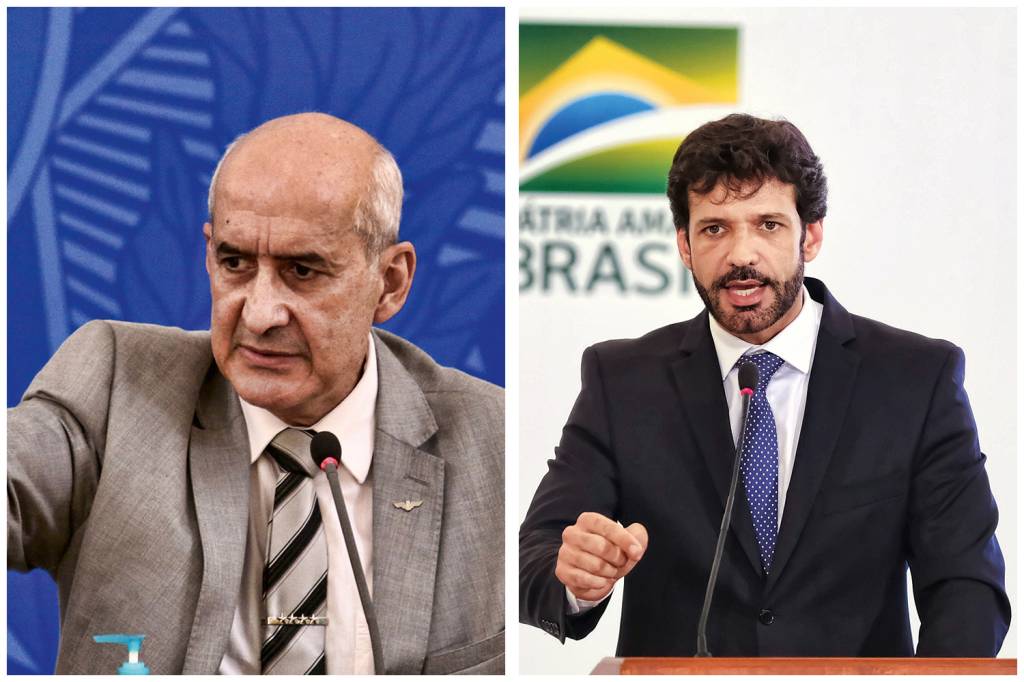NOS BASTIDORES - O ministro Luiz Eduardo Ramos e o ex-ministro do Turismo Marcelo Álvaro: disputas por cargos, intrigas, desavenças e demissão -