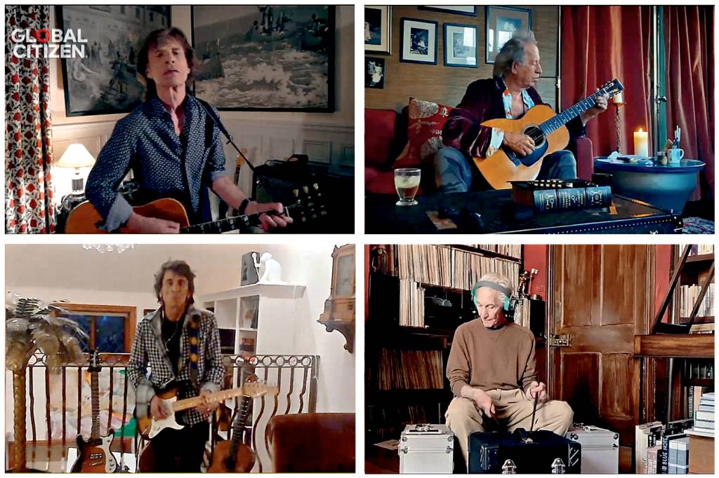Stars and celebrities take part in the ”One World: Together at Home” event AO VIVO - Rolling Stones: multiplicação de lives pelo mundo -