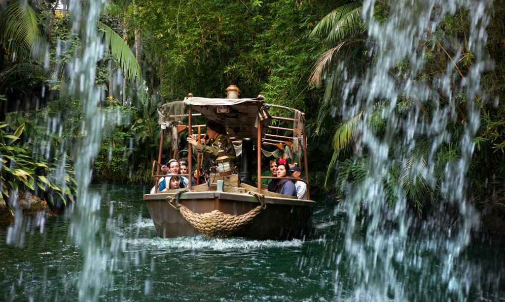 A atração Jungle Cruise na Disneyland da Califórnia