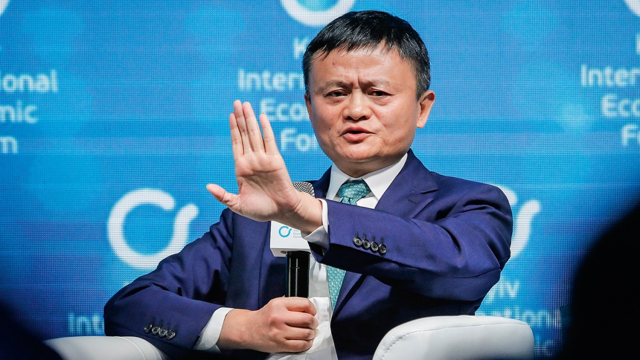 ESTRELA DA MÍDIA - Jack Ma: em suas apresentações, ele minimizava a interferência estatal em seus negócios -