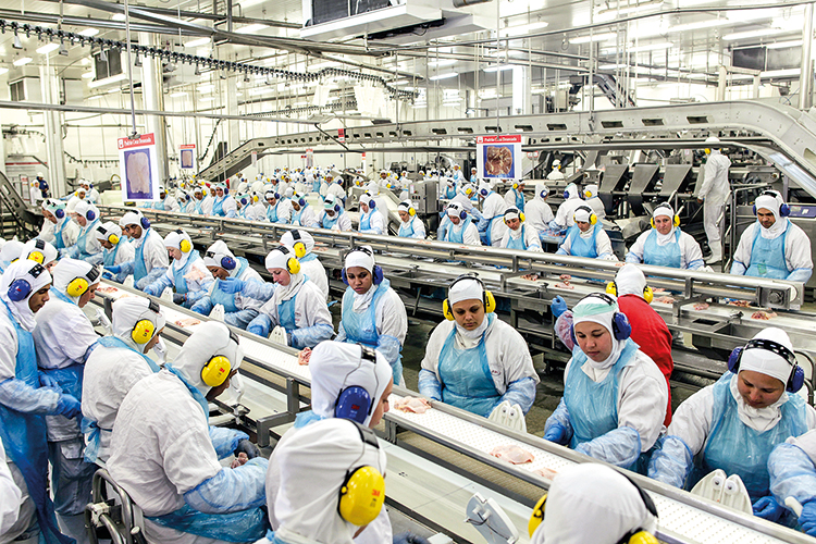 INSPECCI¿N A EMPRESA DE CARNES EN ESTADO DE PARAN¡ PRODUÇÃO - Unidade de processamento de proteína animal da JBS: líder global do setor diz que cumpre as regras -