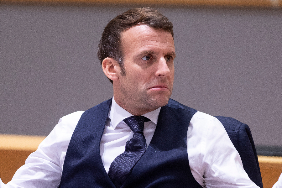 O presidente francês Emmanuel Macron