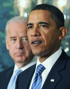 Joe Biden e Barack Obama na Casa Branca em janeiro de 2014