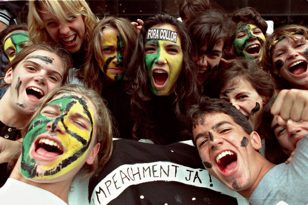 CARAS-PINTADAS - Rio, 1992: jovens deram o tom nos protestos contra Collor -