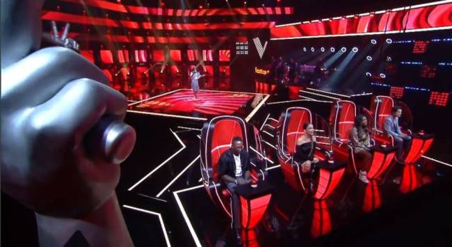 Os jurados durante o 'The Voice +' -