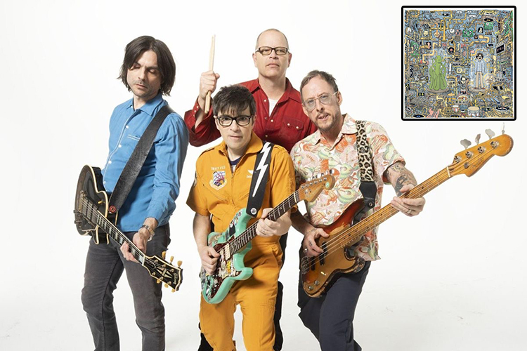A banda americana de rock alternativo, Weezer, formada desde 1992 -