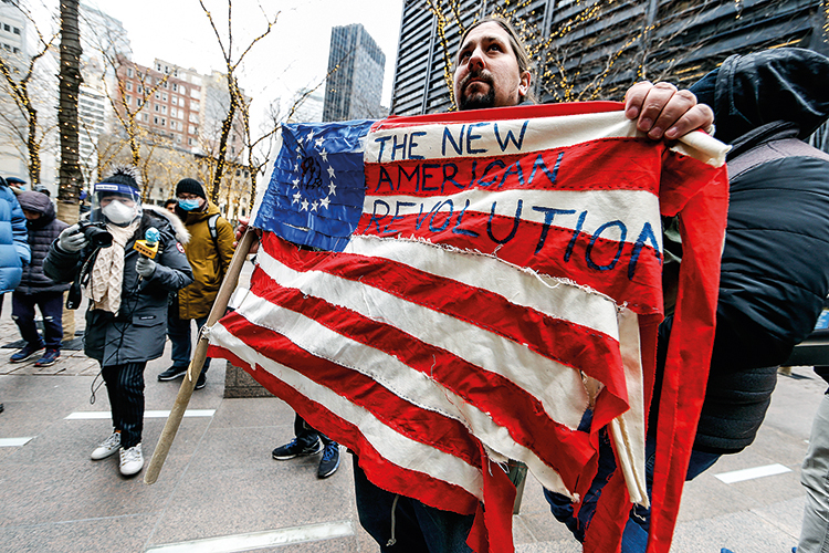 EM NOVA YORK - Exagero: manifestante fala em “nova revolução” -