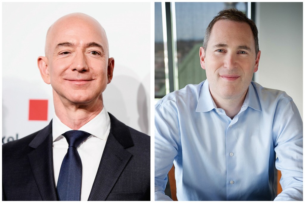 MUDANÇA - Jeff Bezos (à esq.) e o futuro CEO, Andy Jassy: estilos diferentes -