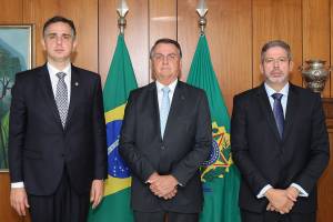 03/02/2021 Presidente da República, Jair Bolsonaro durante cole