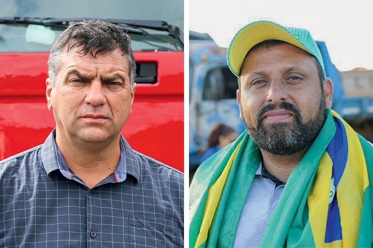 Caminhoneiros- EMPODERADOS - Plínio Dias e Wallace Landim, o Chorão: os líderes do movimento têm linha direta com o governo -