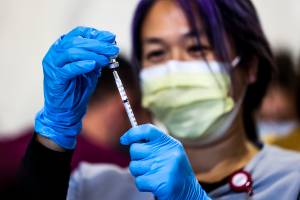 Coors Field In Colorado Hosts Mass Site For Second Dose Of Covid-19 Vaccination