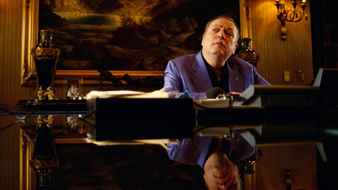 Larry Flynt, publisher of the pornography magazine Hustler, sits at a table in Beverly Hills. In 1998, he is denying accusations of sexual abuse made by his daughter Tonya Flynt-Vega in her upcoming book. (Photo by David Butow/Corbis via Getty Images